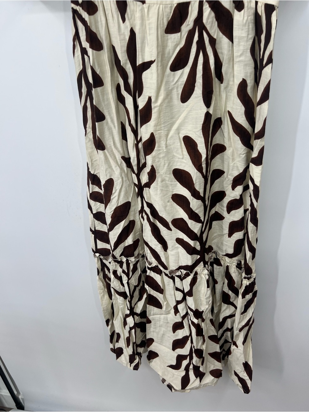 Petal & Pup Steele Puff Sleeve Midi Dress in Brown Palm - Picture 5 of 8